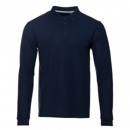 Рубашка поло мужская STAN длинный рукав хлопок/полиэстер 185, 04S