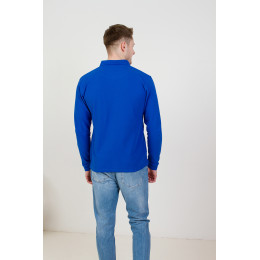 Рубашка поло мужская STAN длинный рукав хлопок/полиэстер 185, 04S