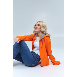 Толстовка женская STAN с капюшоном на молнии футер с начёсом 280, 17W