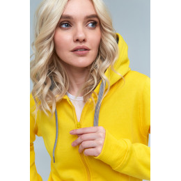 Толстовка женская STAN с капюшоном на молнии футер с начёсом 280, 17W
