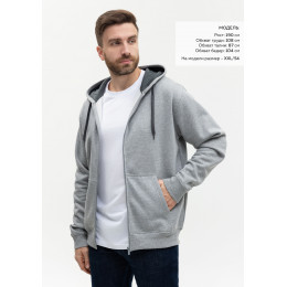 Толстовка мужская STAN с капюшоном на молнии футер с начёсом 280, 17