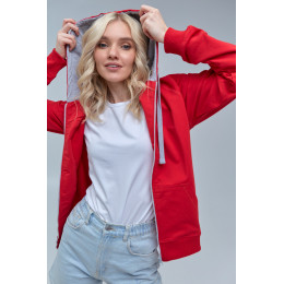 Толстовка женская STAN с капюшоном на молнии футер без начёса, 260, 61W