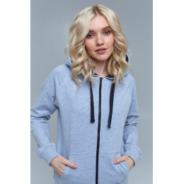 Толстовка женская STAN с капюшоном на молнии футер без начёса, 260, 61W