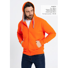 Толстовка мужская STAN с капюшоном на молнии футер с начёсом 280, 17