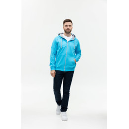 Толстовка мужская STAN с капюшоном на молнии футер без начёса 260, 61