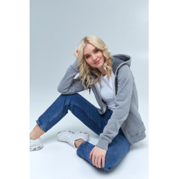 Толстовка женская STAN с капюшоном на молнии футер с начёсом 280, 17W