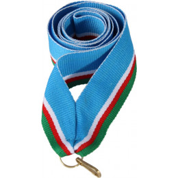 Лента (шир.22 мм)  V2-LBL/W/RD/GN Якутия