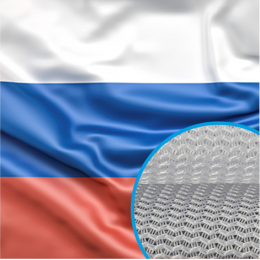 Флаг РФ из готового полотна (флажная сетка) 150х225