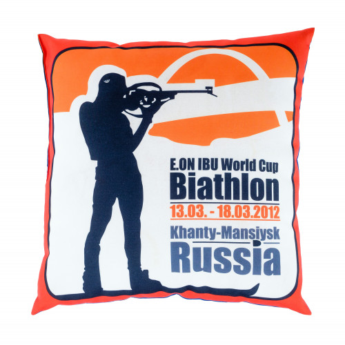 Подушка квадратная из габардина с полной запечаткой  35х35