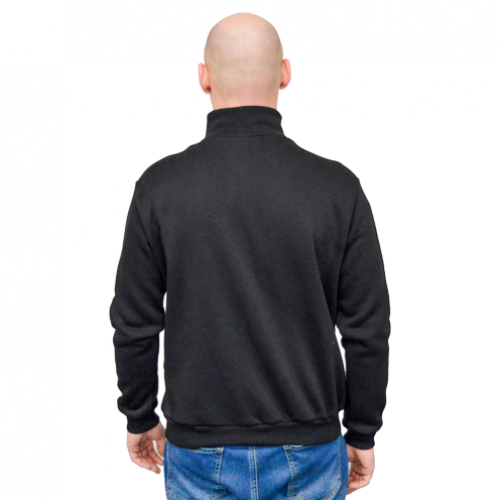 Толстовка без капюшона из футера однотонная 44