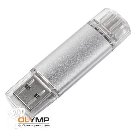 USB flash-карта ASSORTI OTG Type-C                                                                                          серебристый   