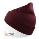 Шапка вязаная  двойная Wind-S бордовый 
