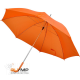 Зонт-трость с пластиковой ручкой оранжевый 