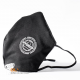Бесклапанная фильтрующая маска RESPIRATOR 800 HYDROP серая с логотипом в фирменном пакете черный, белый 
