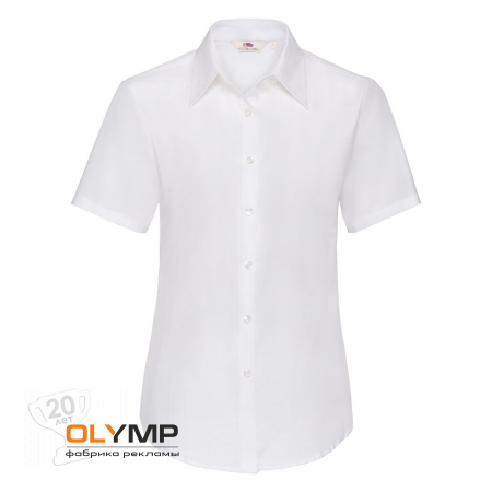 Рубашка "Lady-Fit Short Sleeve Oxford Shirt"                                                                                     белый   