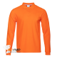 Рубашка поло мужская STAN длинный рукав хлопок/полиэстер 185, 04S оранжевый 
