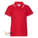 Рубашка поло детская STAN с окантовкой хлопок/полиэстер 185, 04TJ красный 
