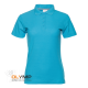 Рубашка поло женская STAN хлопок/полиэстер 185, 04WL бирюзовый 