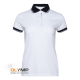 Рубашка поло женская STAN с контрастными деталями хлопок/полиэстер 185, 04CW белый 