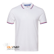 Рубашка поло мужская триколор STAN хлопок/полиэстер 185, 04RUS белый 