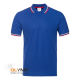 Рубашка поло мужская триколор STAN хлопок/полиэстер 185, 04RUS синий 